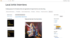 Desktop Screenshot of local-artist-interviews.com