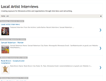 Tablet Screenshot of local-artist-interviews.com